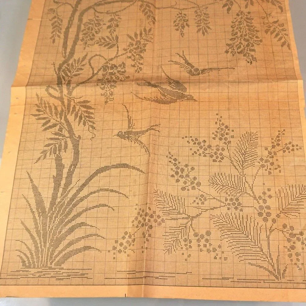 Cross Stitch Patterns Pattern Original And Enlarged Photocopies